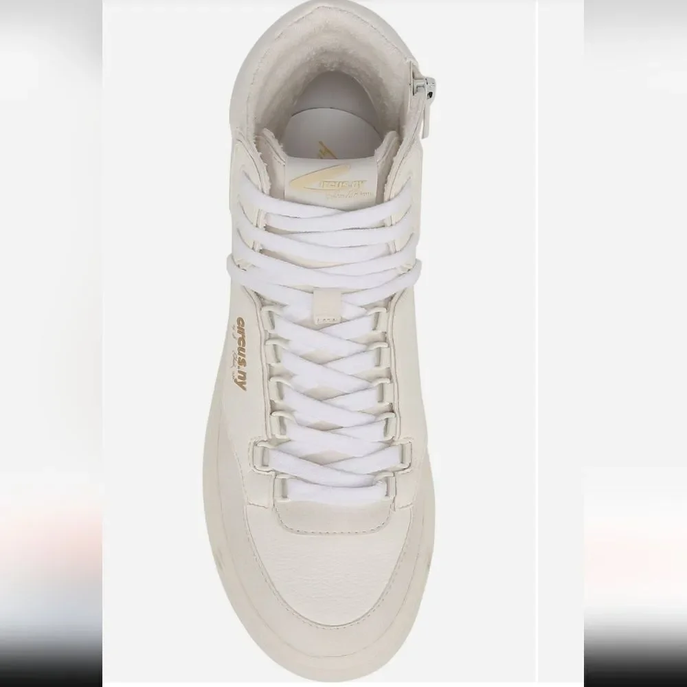 Cream High-Top Sneakers